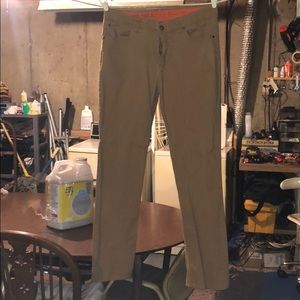 Urban pipeline khaki denim pants